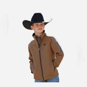 Cinch Brown Jacket with Logo